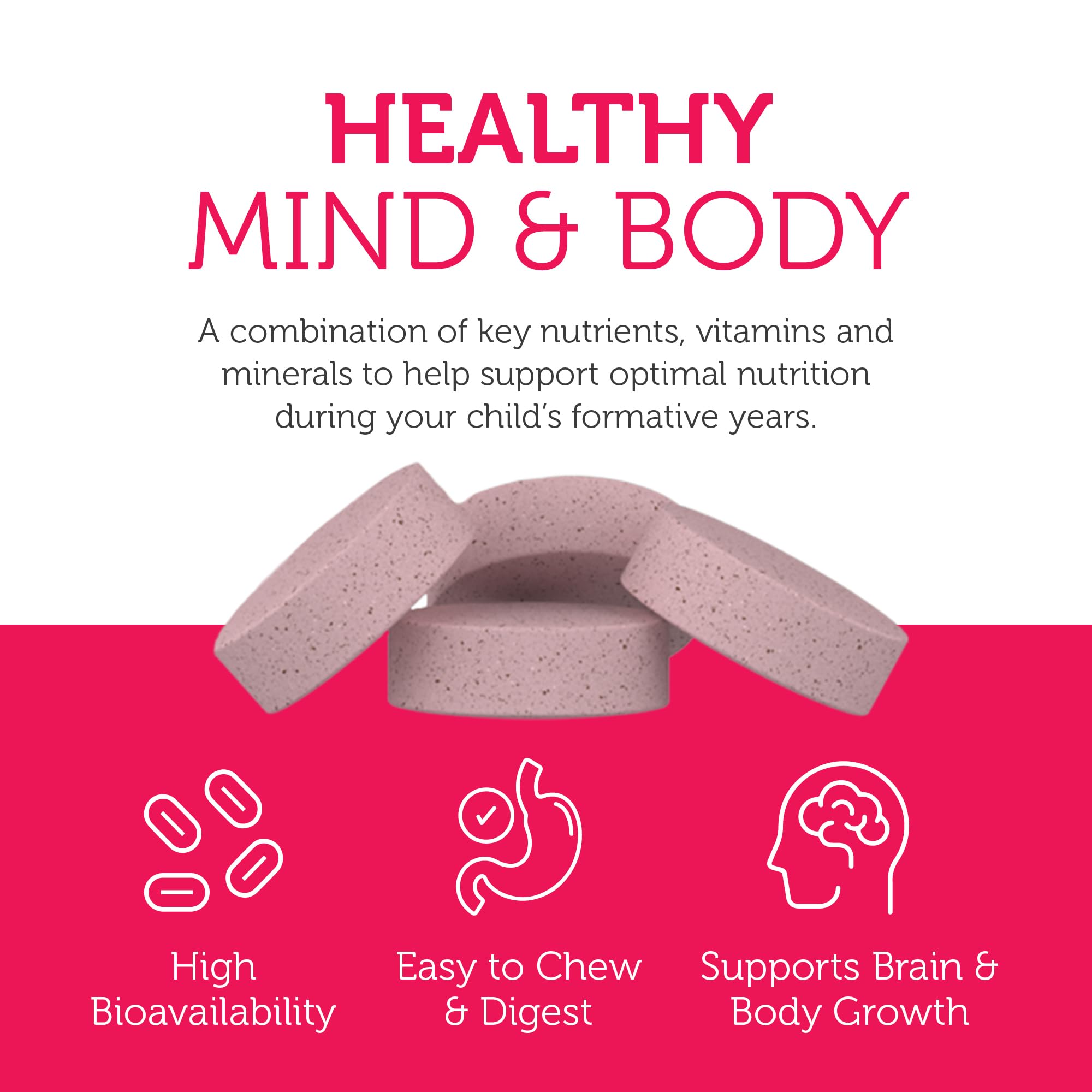 Made in USA and Kosher certified label on Zahler Kids Multivitamin