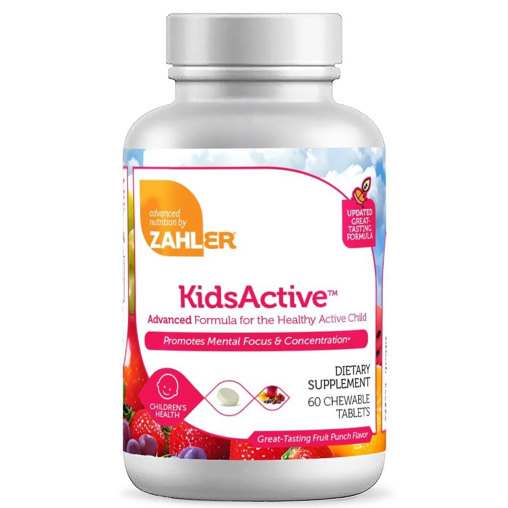 Zahler KidsActive chewable tablet in fruit punch flavor