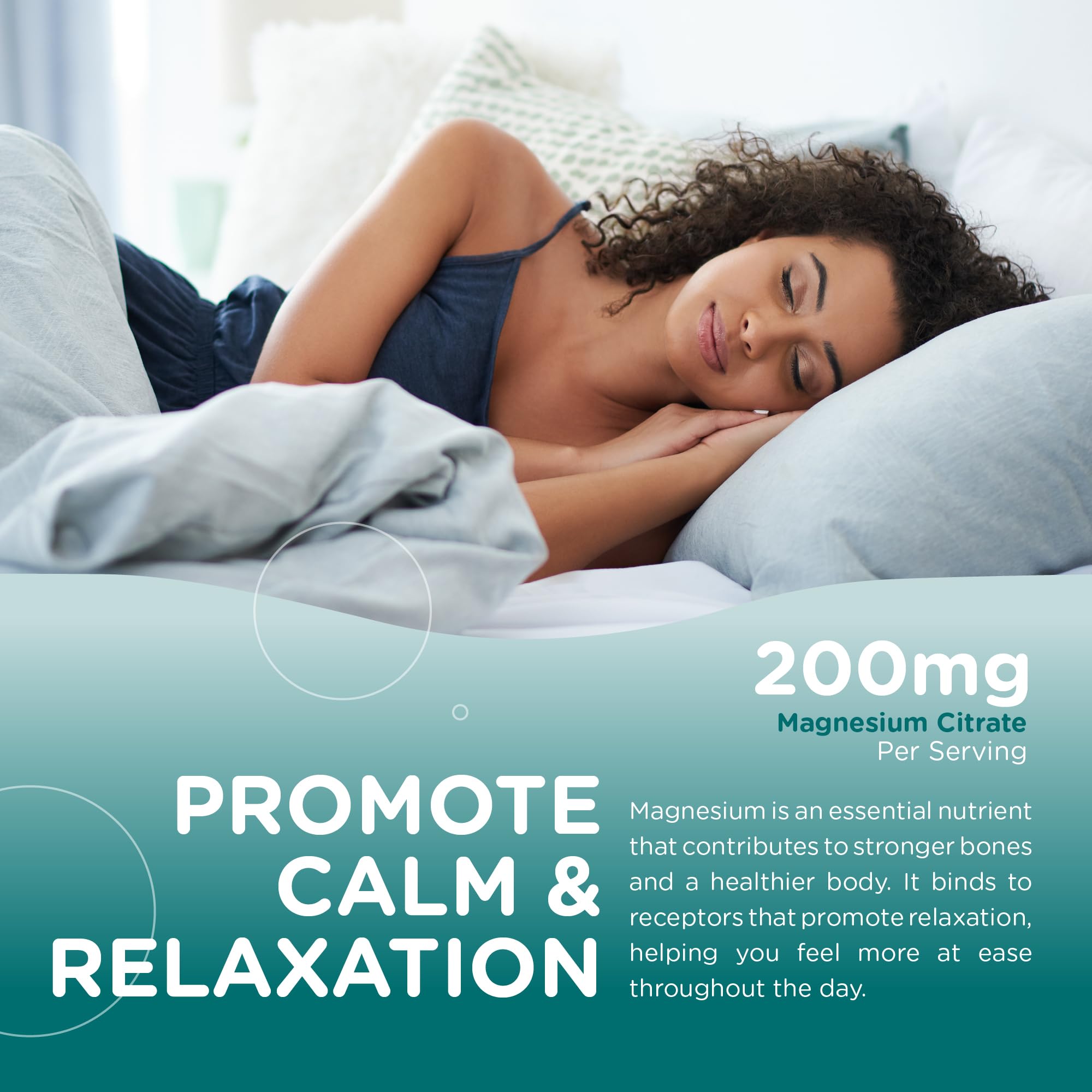 Nutrition facts panel for Zahler Magnesium Gummies