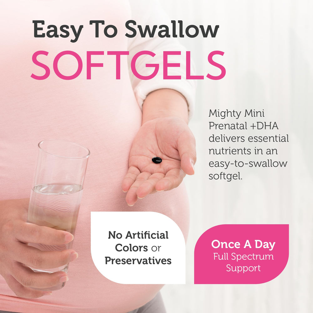 Kosher certification seal on Zahler Mighty Mini Prenatal packaging