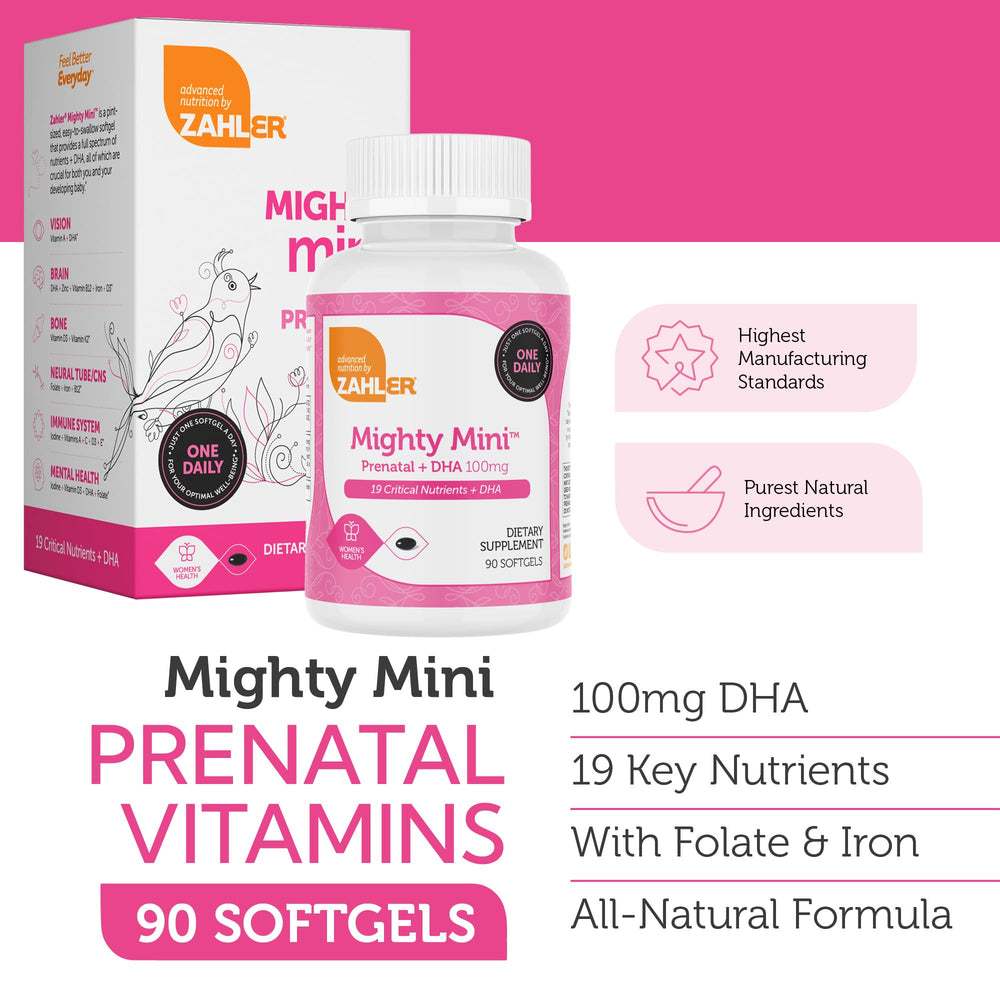 One-a-day softgel prenatal capsule