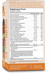 Close-up of Zahler Multivitamin Metabolism product label