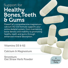 Recommended dosage on PowerCal label