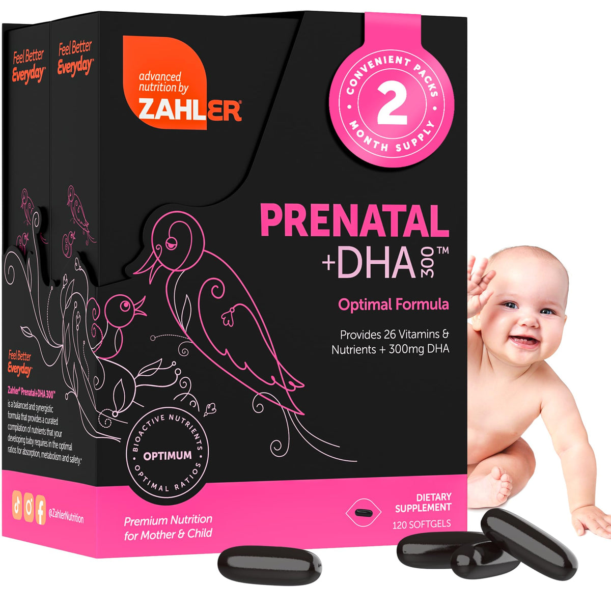 Zahler Prenatal Vitamin with DHA and Folate bottle
