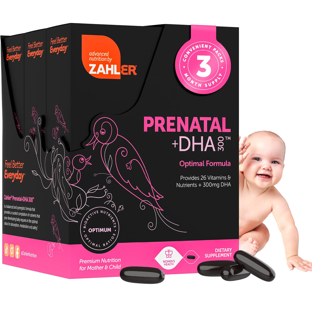 Zahler Prenatal Vitamin with DHA & Folate softgel bottle, 180 count