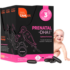 Zahler Prenatal Vitamin with DHA & Folate softgel bottle, 180 count