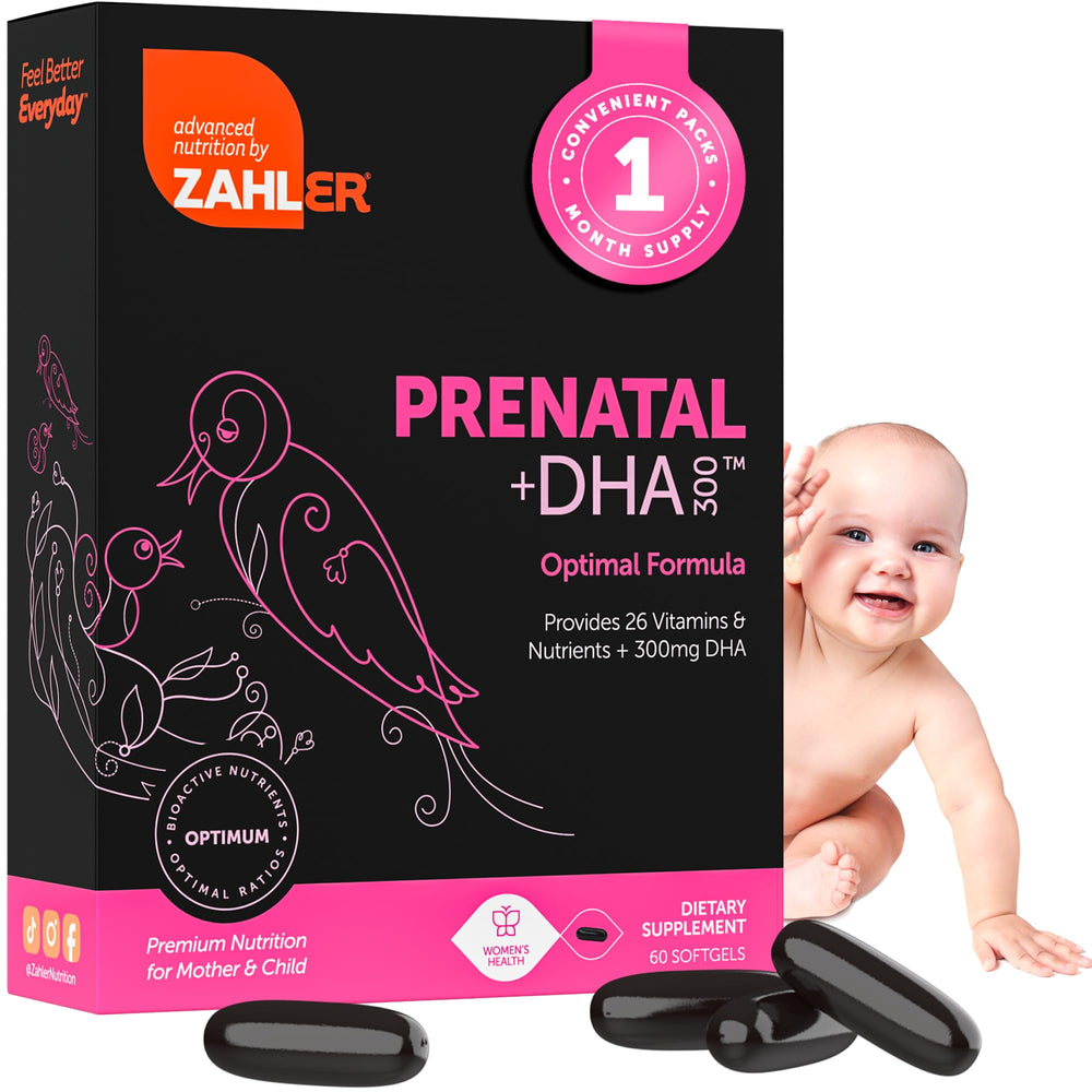 Zahler Prenatal Vitamin with DHA & Folate softgels – 60 count