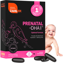 Zahler Prenatal Vitamin with DHA & Folate softgels – 60 count