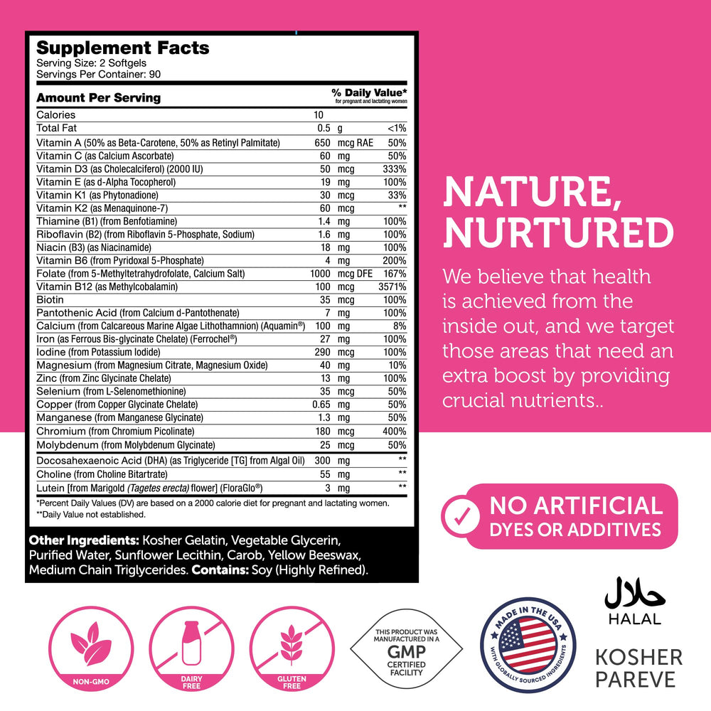 Manufacturing facility in the USA for Zahler prenatal vitamins