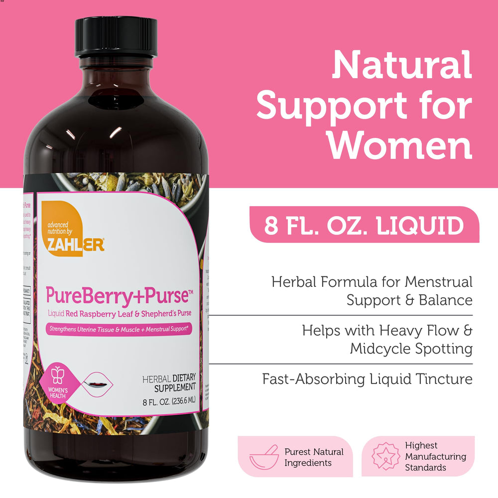 Kosher certification badge on Zahler PureBerry+Purse packaging