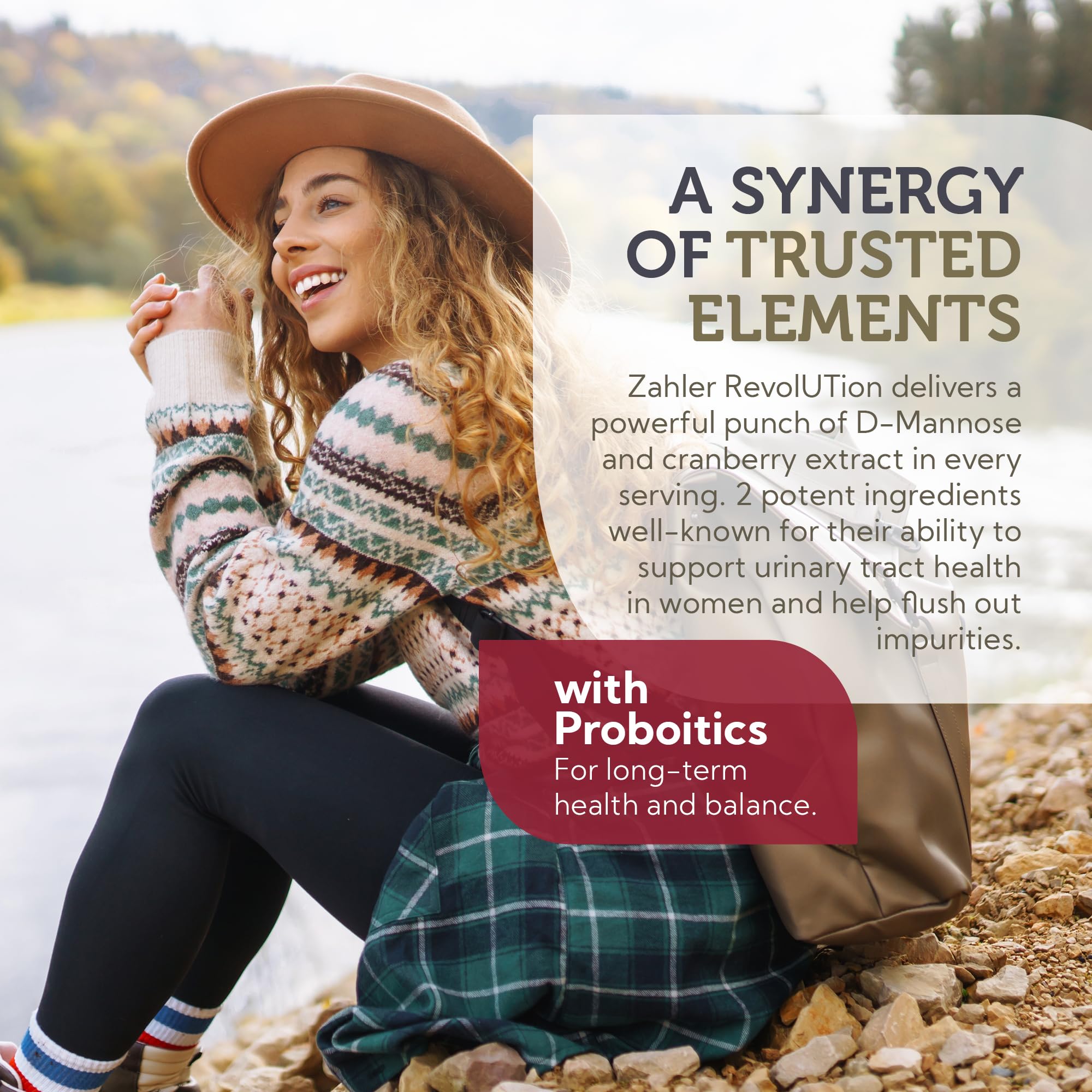 Ingredient highlights: D-Mannose, Cranberry extract, Probiotics