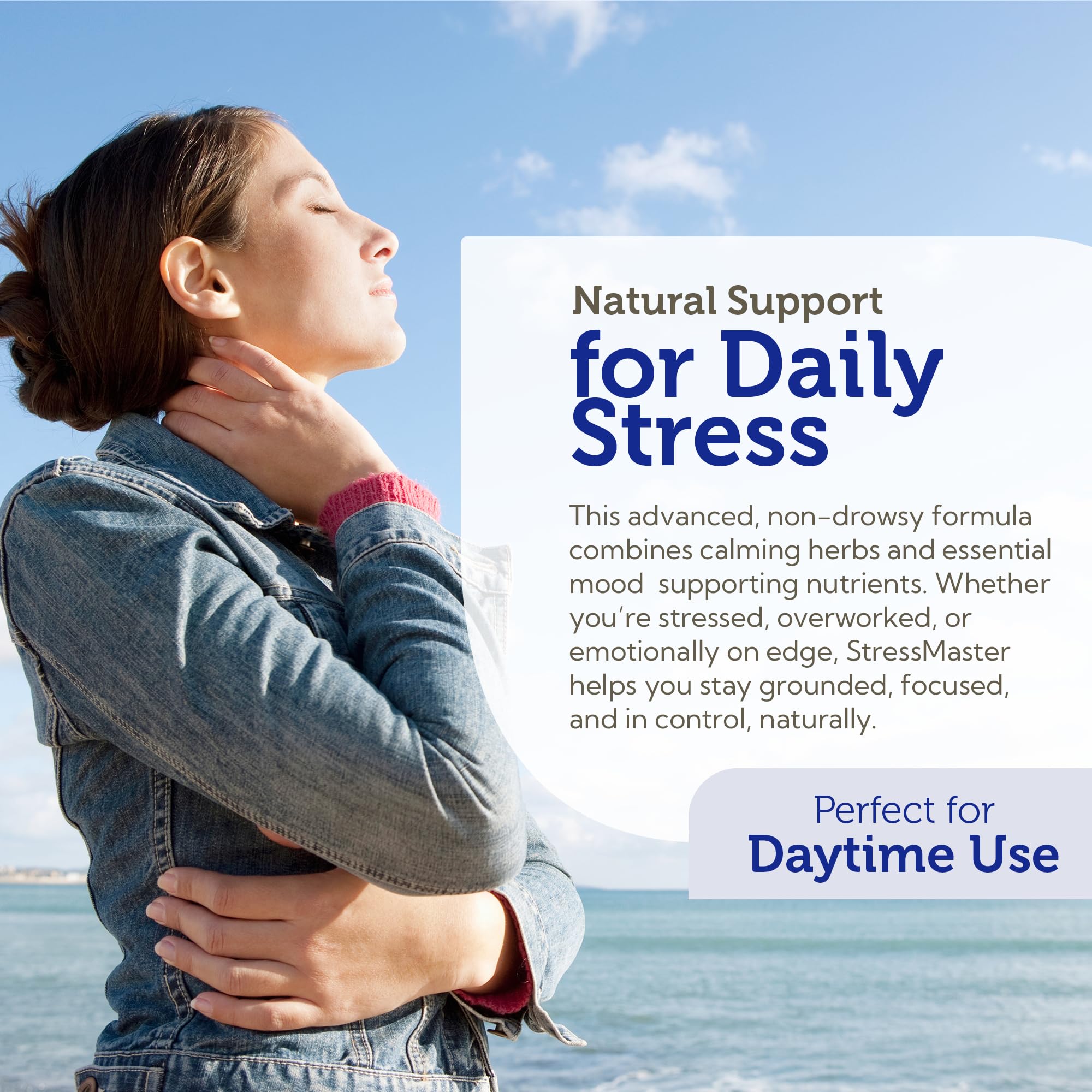 Herbal blend showing Rhodiola, Valerian, Passionflower and Eleuthero