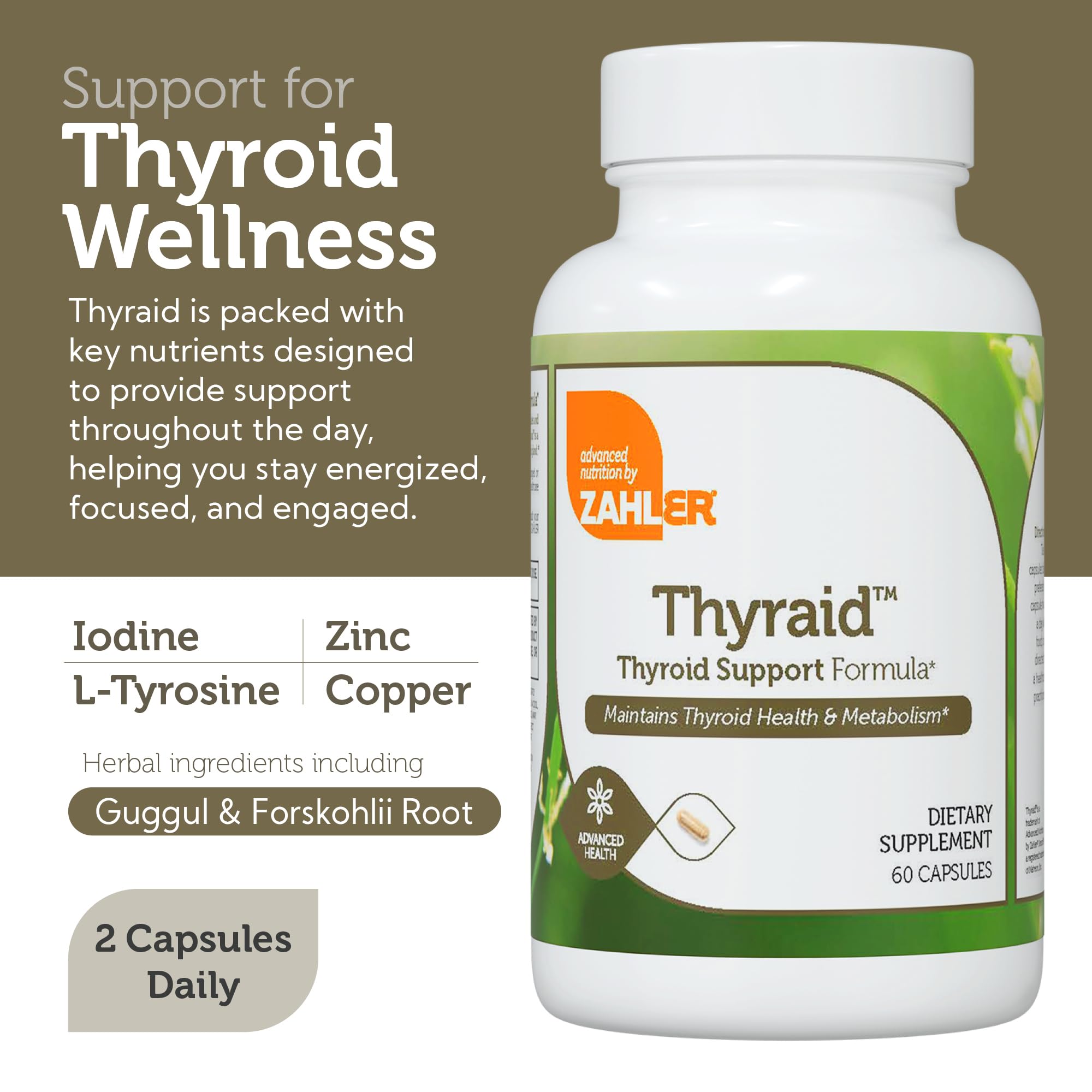 Herbal components: Ashwagandha, Guggul and Forskohlii