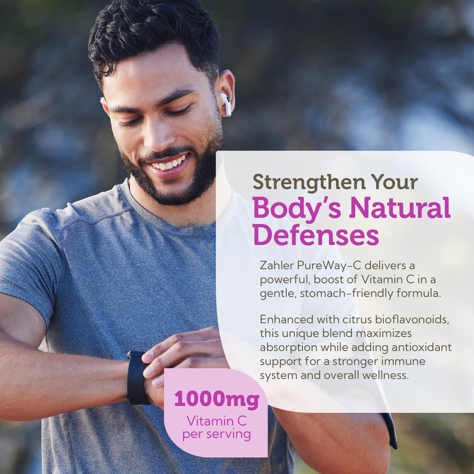 Calcium ascorbate buffered Vitamin C 1000mg supplement