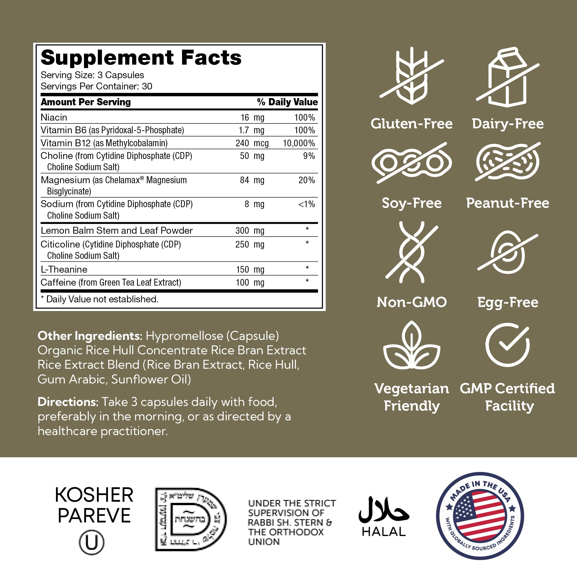 Kosher certified Zahler TeenFocus