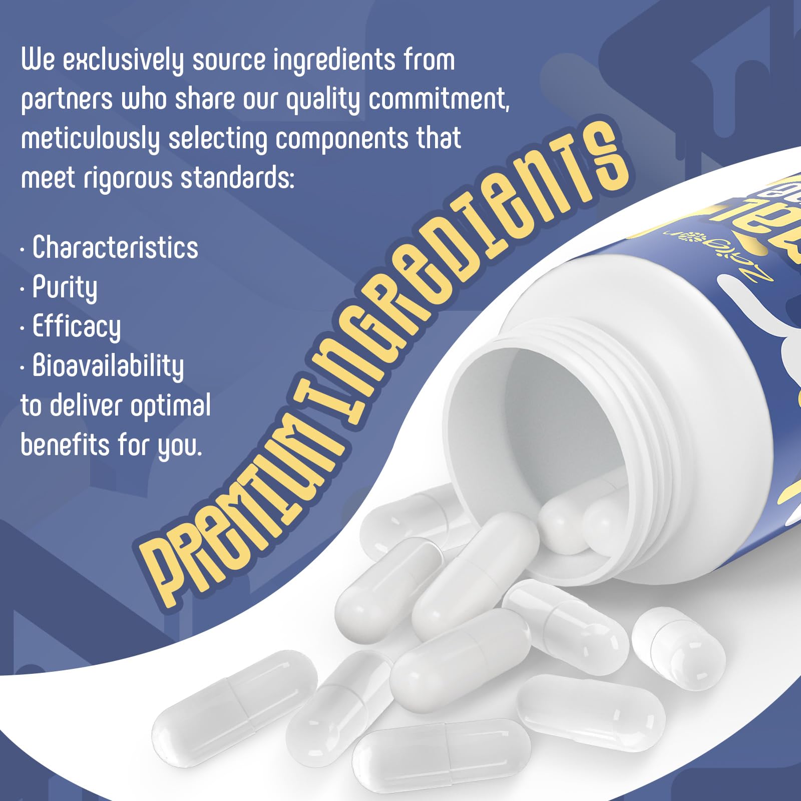 Serving size and 120 vegan capsules information