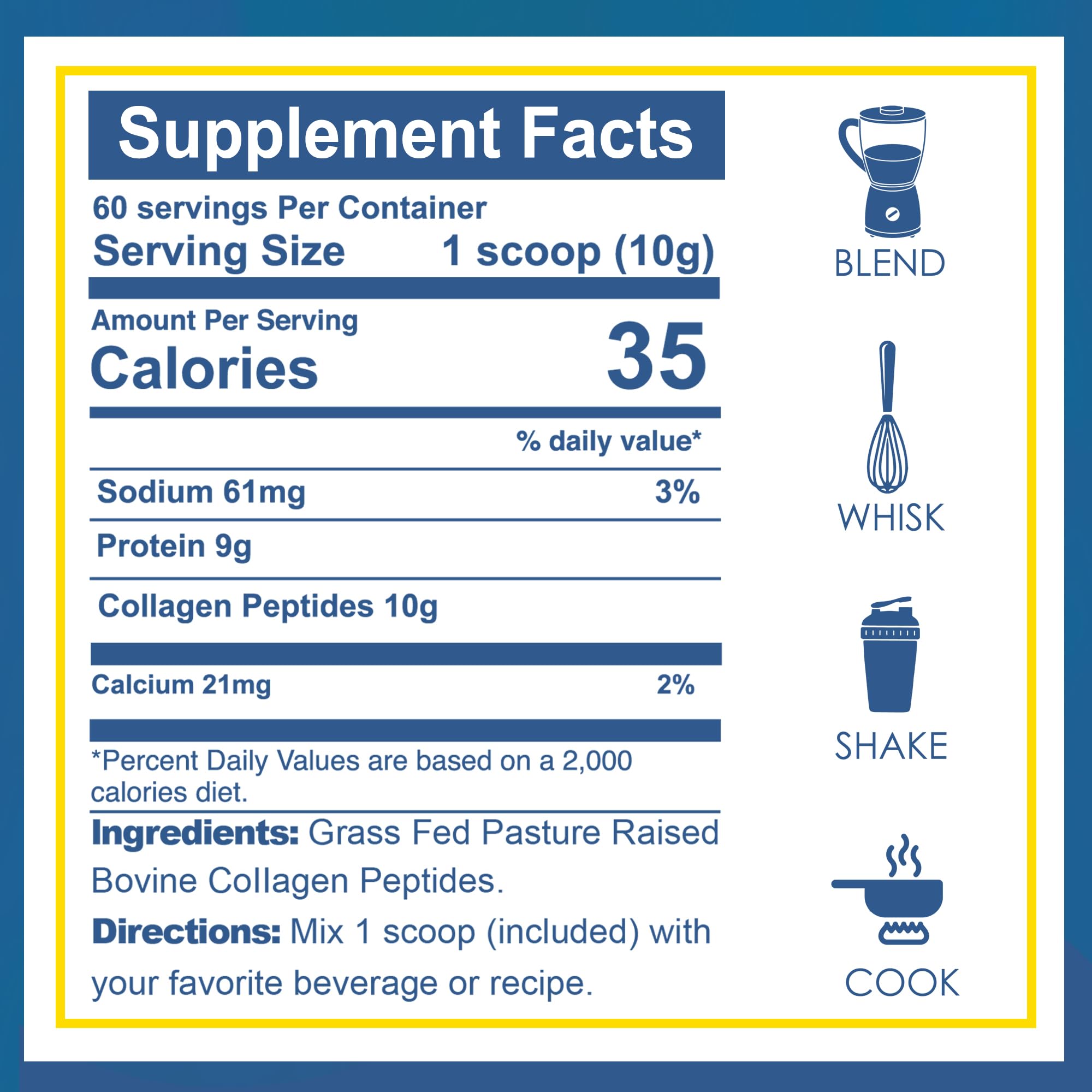 Infographic showing hydrolyzed collagen types I & III