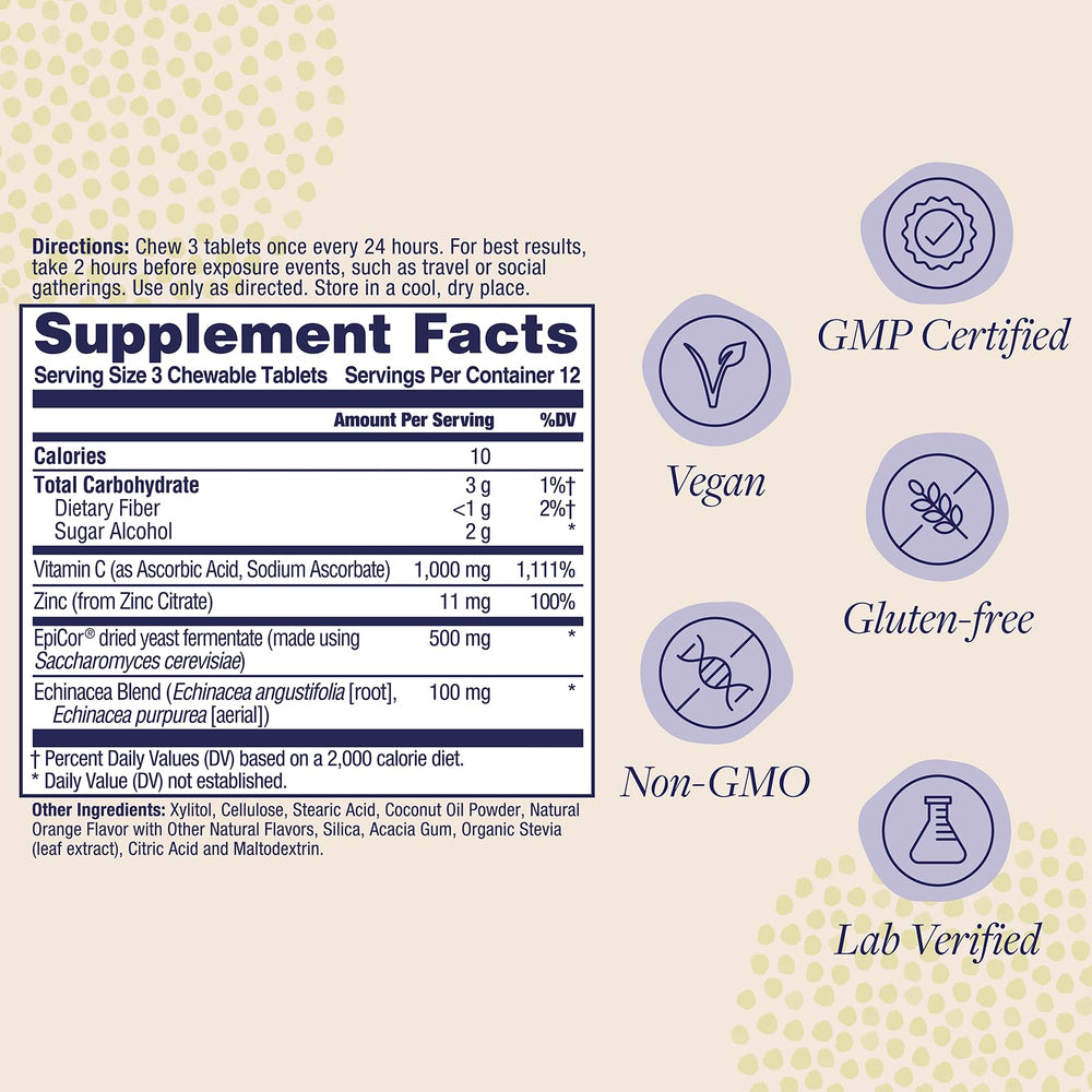 Close-up of Epicor fermented yeast ingredient highlighted on packaging