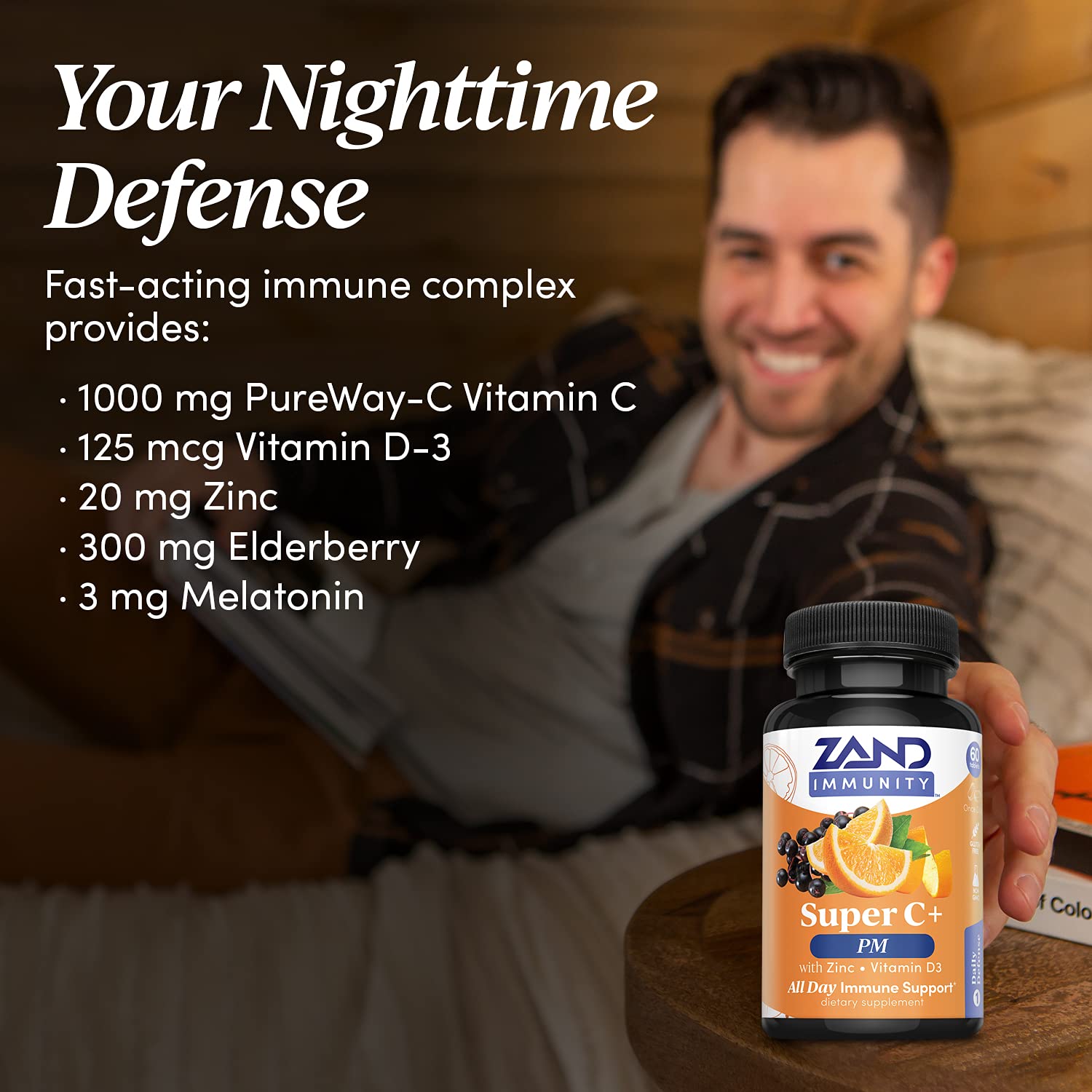 PureWay-C 1000 mg Vitamin C in Zand Immunity Super C+ PM