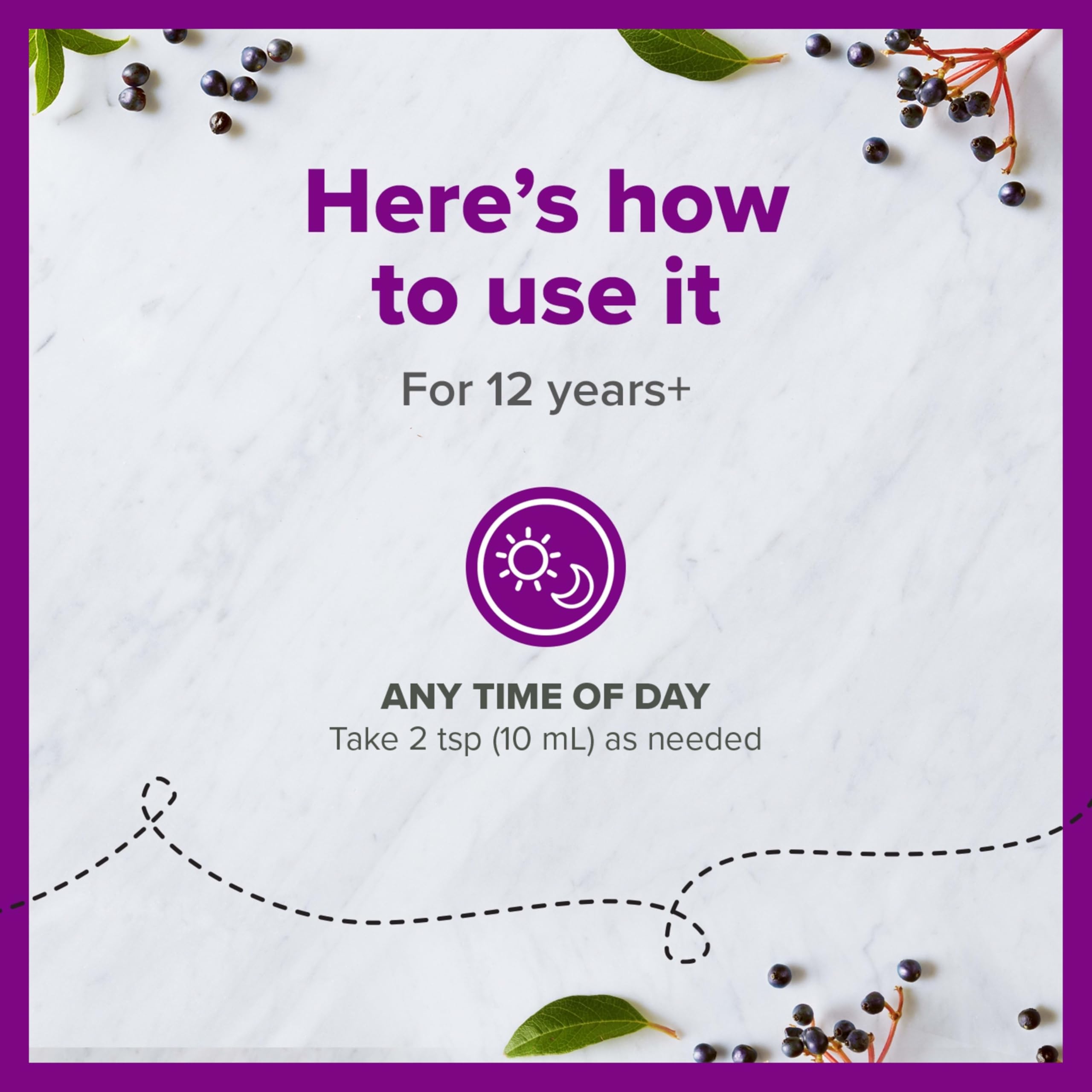 8 oz bottle of Zarbee's Daily Immune Support with elderberry flavor