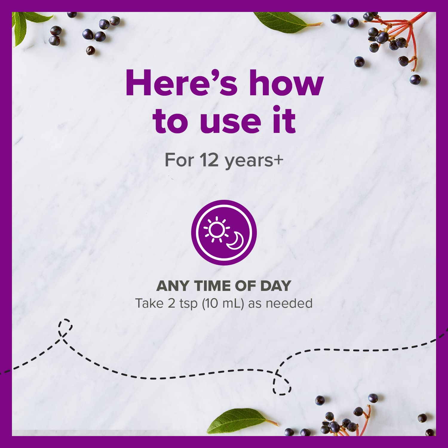 Elderberry extract and natural ingredients in Zarbee's formula