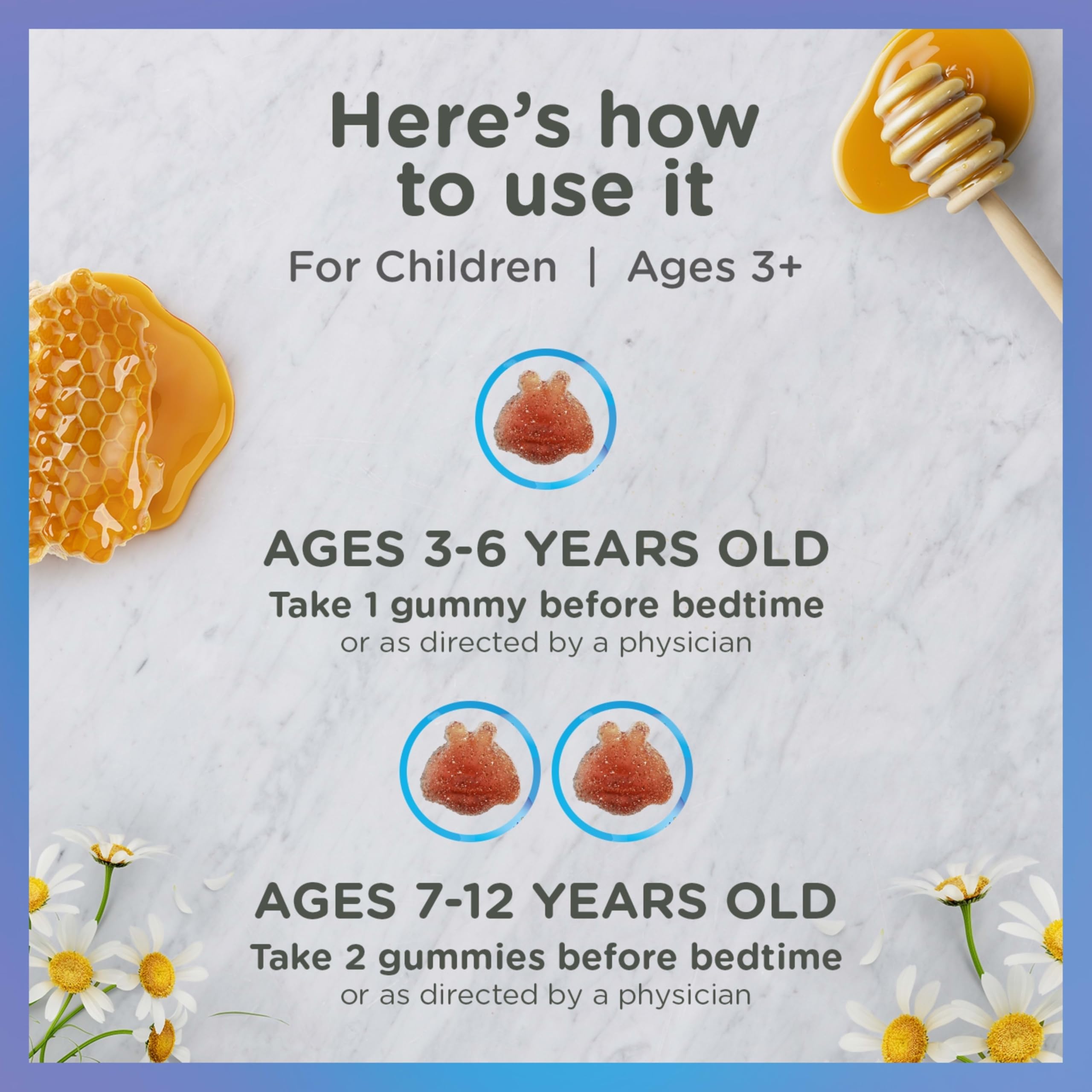 Side view of bottle showing melatonin-free label