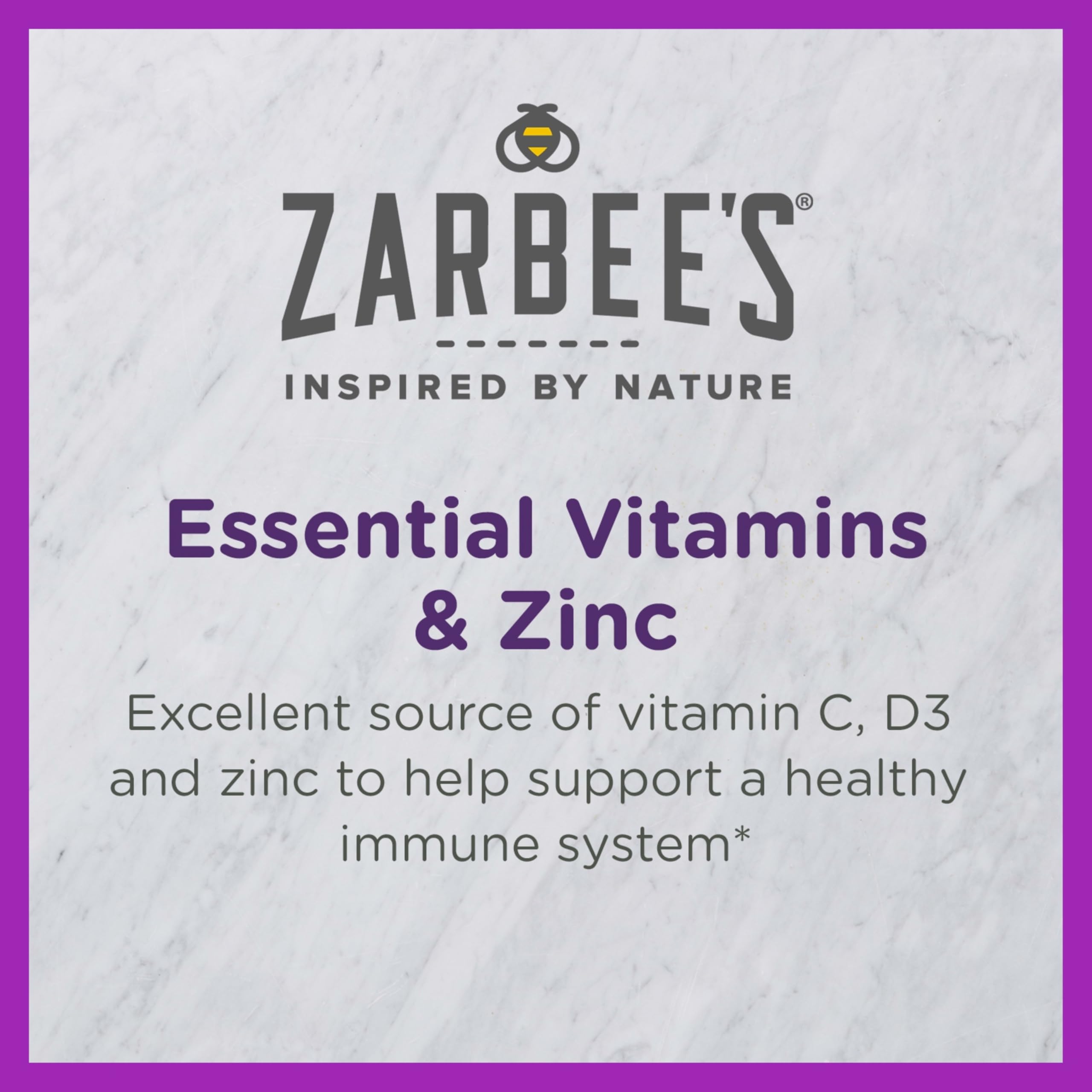 Zarbee's Kids Immune Support bottle on a white background
