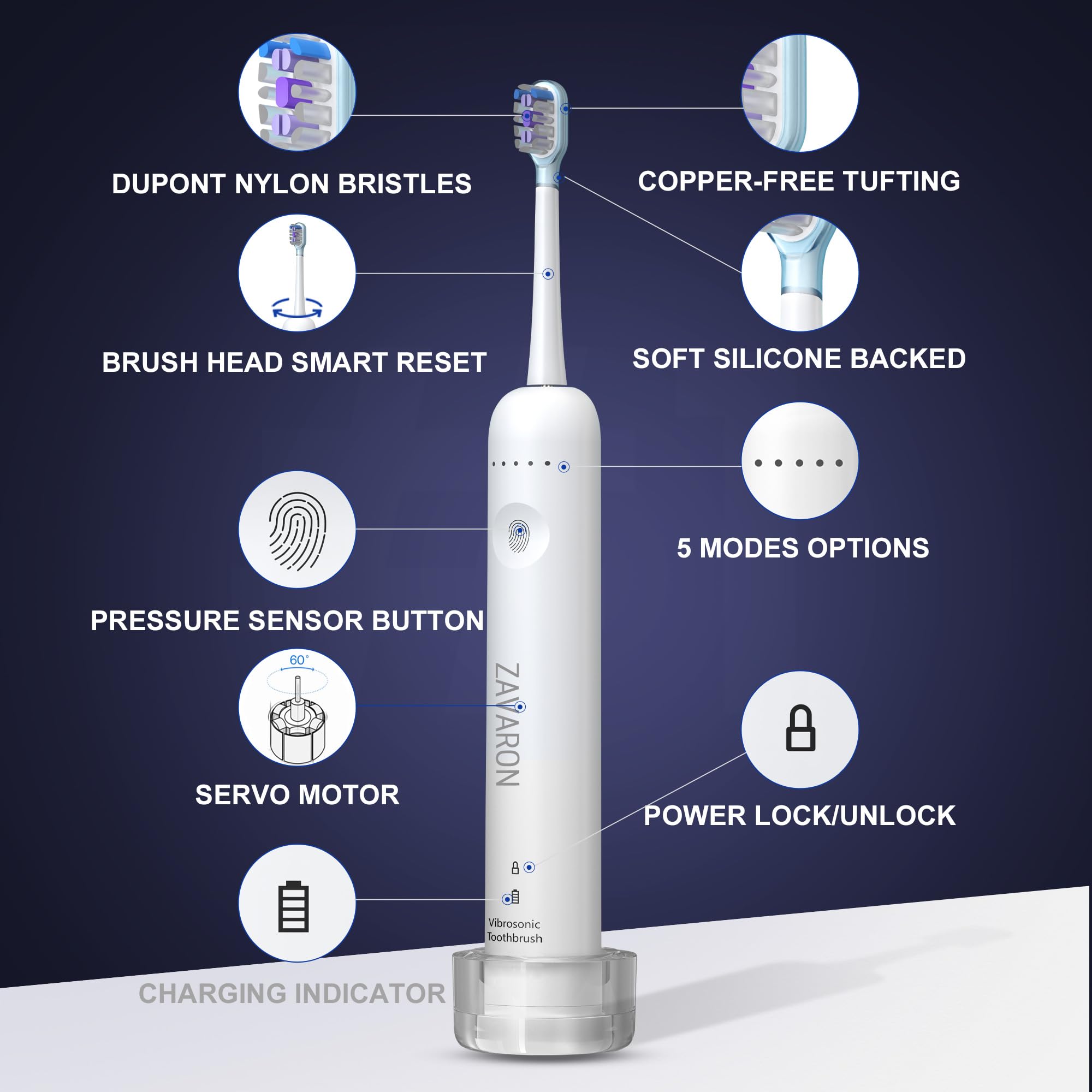 IPX7 waterproof design with long battery life indication