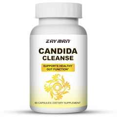 ZAYMAN Candida Cleanse bottle and capsules