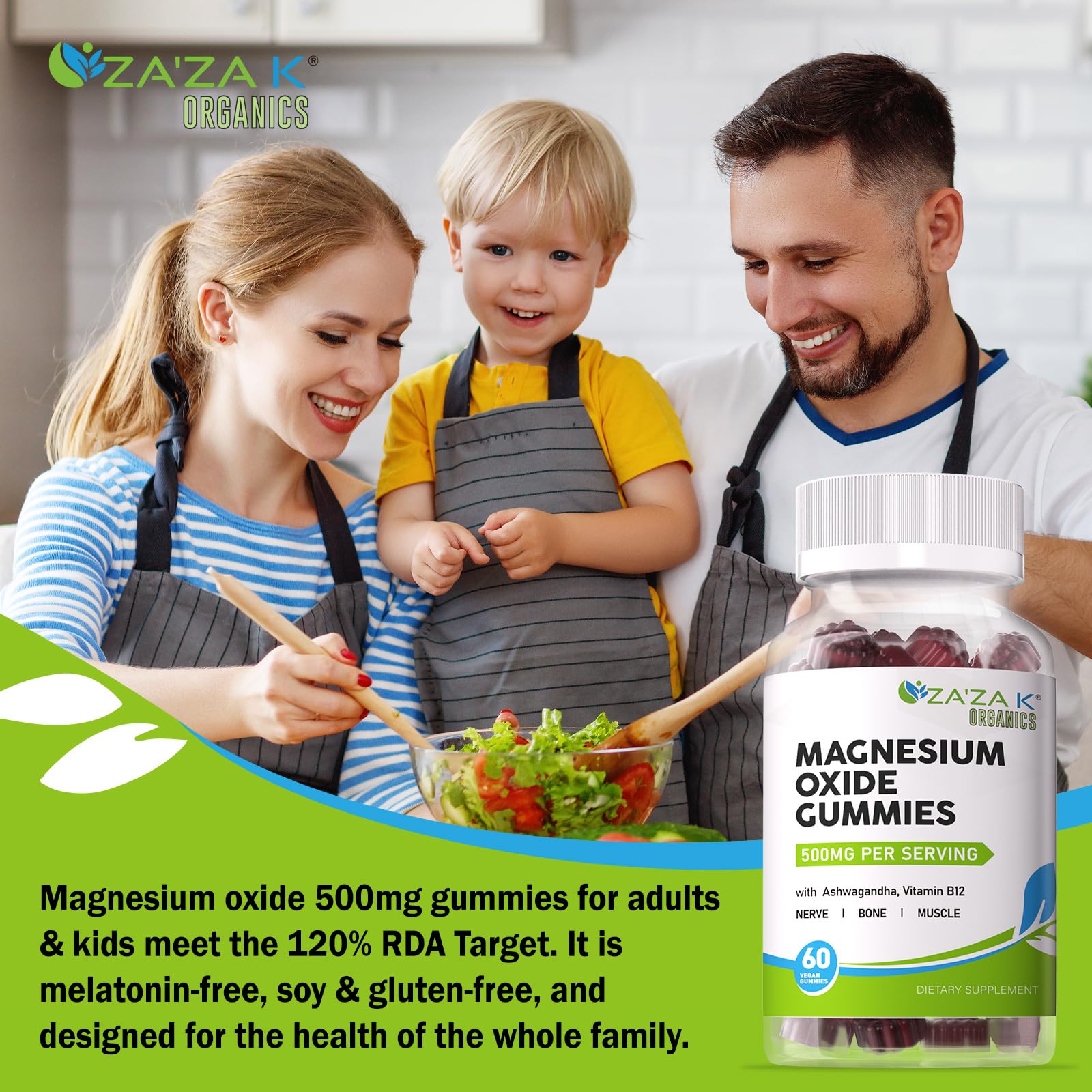 Gummies support nerve and brain health with magnesium oxide