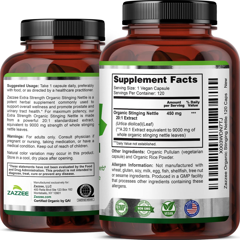 Concentrated 20:1 Organic Stinging Nettle Extract