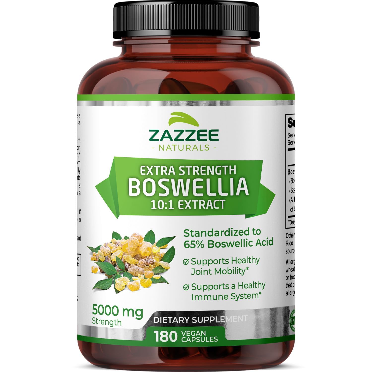 Zazzee Extra Strength Boswellia Serrata 10:1 Extract bottle front