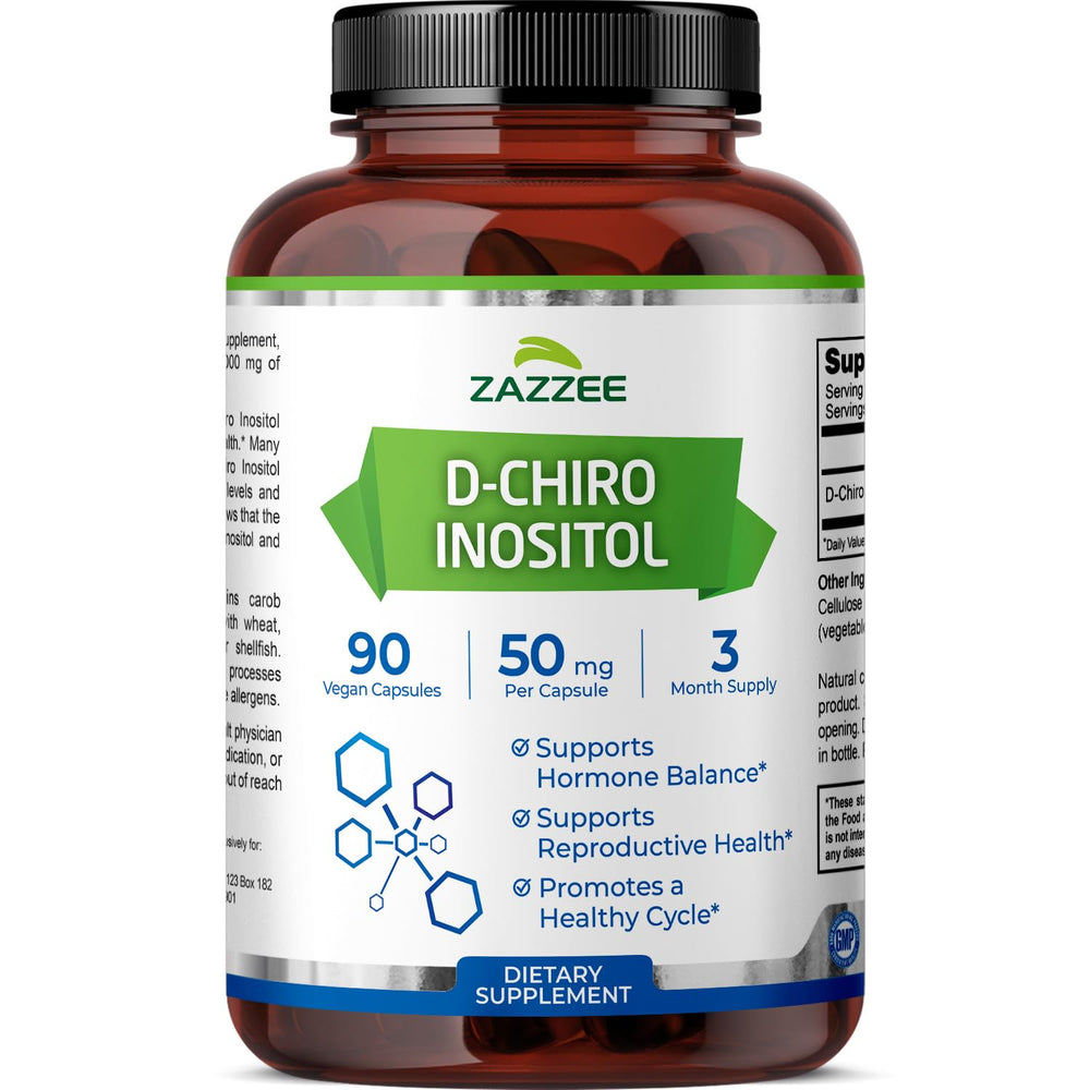 Zazzee D-Chiro-Inositol 50 mg bottle