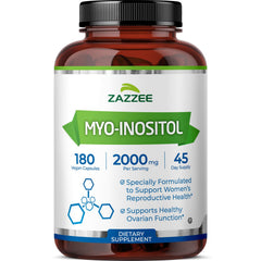 Zazzee front packaging showing product name and capsule count benefits