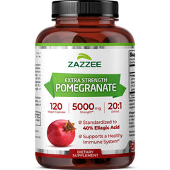 Zazzee Extra Strength Pomegranate 20x extract bottle label