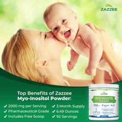 Zazzee powder texture close-up highlighting fine mixable consistency