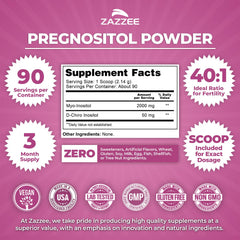 Zazzee open bottle with included scoop for accurate daily dosing