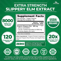USDA Organic certification badge for Slippery Elm product
