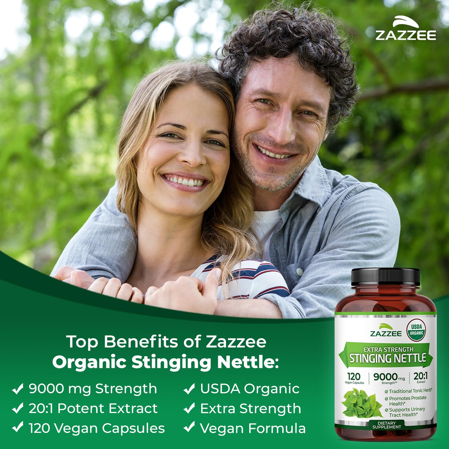 Vegan and non-GMO nettle extract capsules