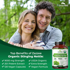 Vegan and non-GMO nettle extract capsules