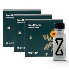 Front of ZBiotics holiday 3x3 gift pack
