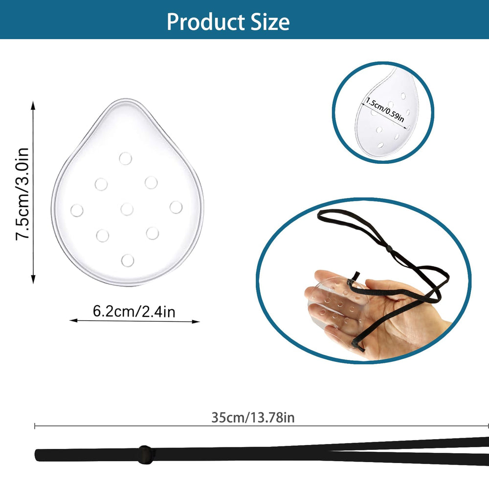 Clear eye shield edge coverage for protection
