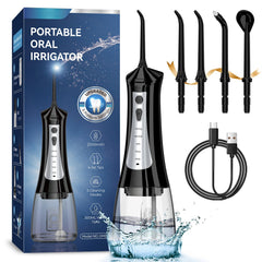 ZDMATHE 300mL cordless water flosser with compact body and reservoir