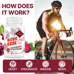 Zdoroviye nitric oxide supplement bottle back label showing ingredient transparency