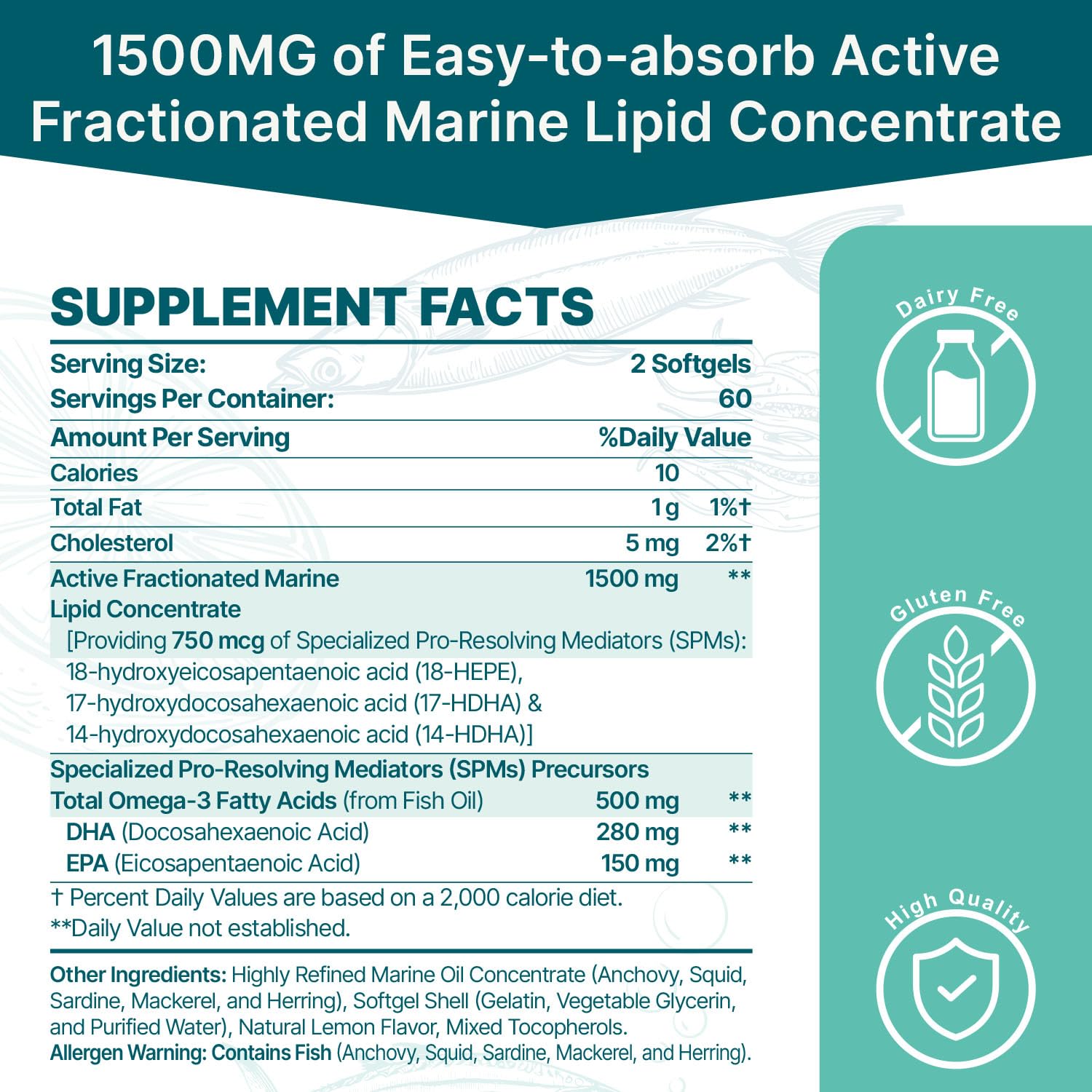 Close-up of Zdoroviye SPM Supplement bottle label