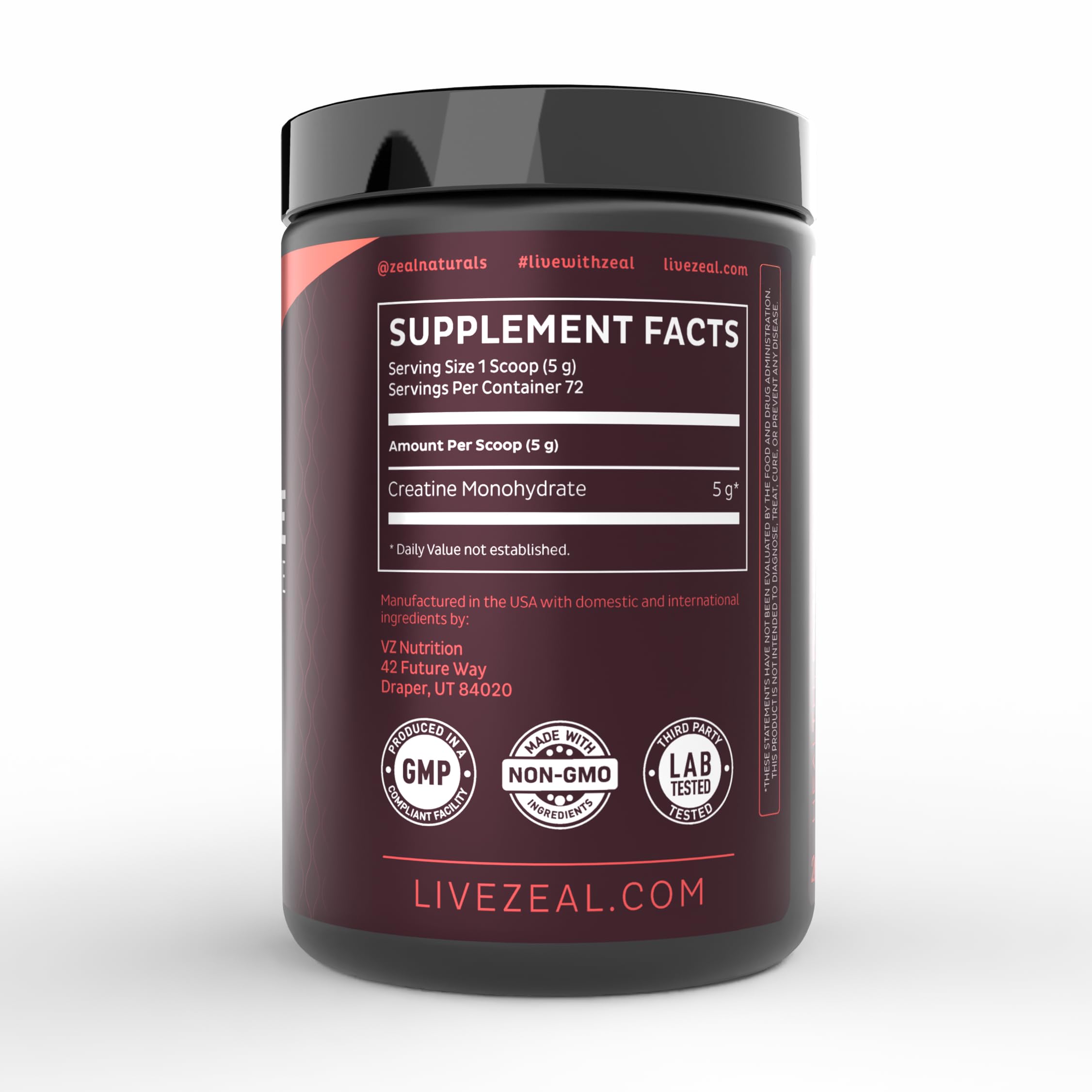 Creatine powder being measured into a shaker bottle