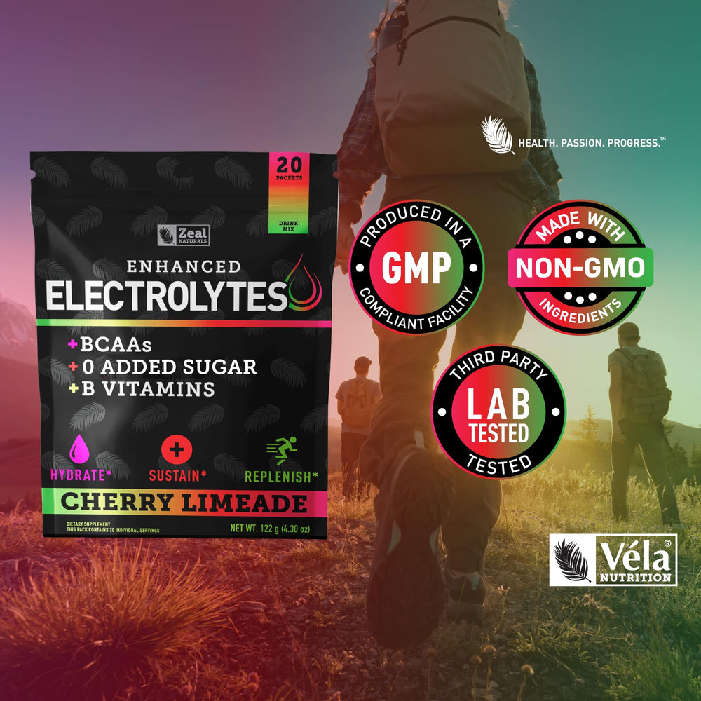 Zeal Naturals label shows BCAAs and vitamins for recovery support