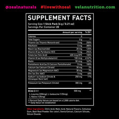 Zeal Naturals cherry limeade electrolyte stick in open pack for quick refreshment