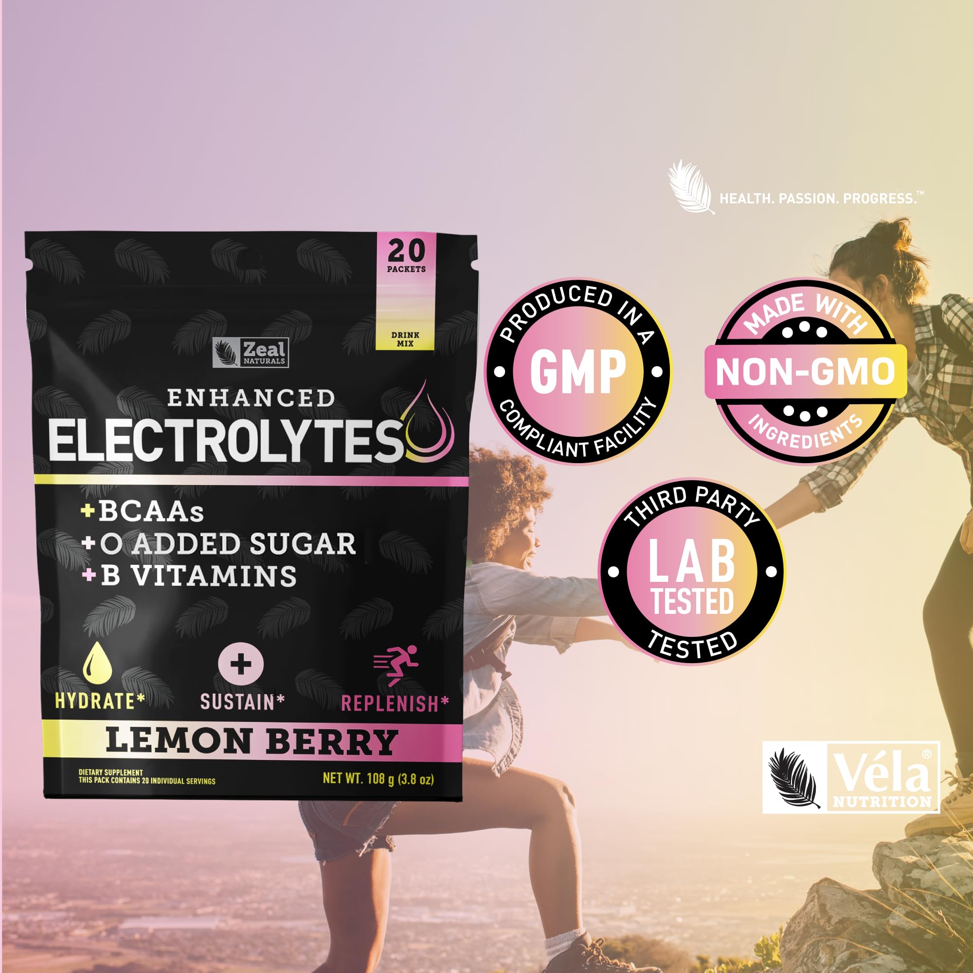 Zeal Naturals keto-friendly electrolyte sticks ideal for low-carb athletes.