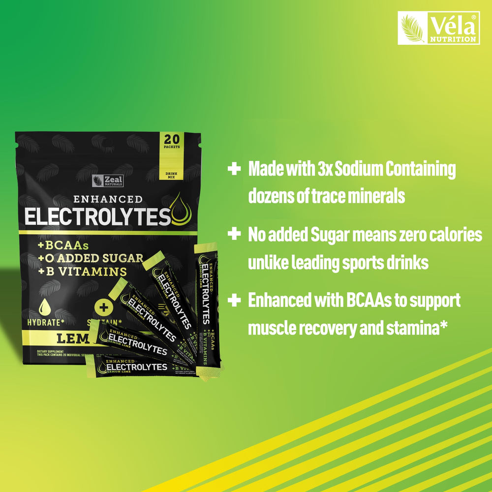 Zeal Naturals zero sugar label indicating calorie-free hydration choice.